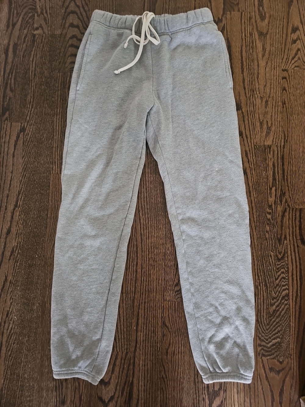 Les Tien Pants Joggers Sweatpants Drawstring Made USA Grey, Sz XS! New!